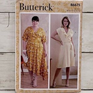 ⭐️5 for $28⭐️ NEW Butterick B6675 Women’s Sewing Patterns UNCUT